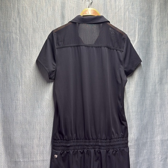 🏴 Fabletics romper black 1/4 zip size medium - Picture 4 of 10